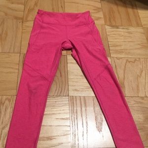 Outdoor voices pink 3/4 leggings size small